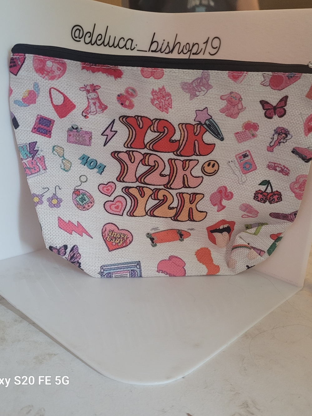 Pink Y2K Graphic Cosmetic Pouch - Picture 1 of 2